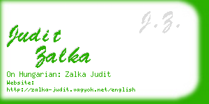 judit zalka business card